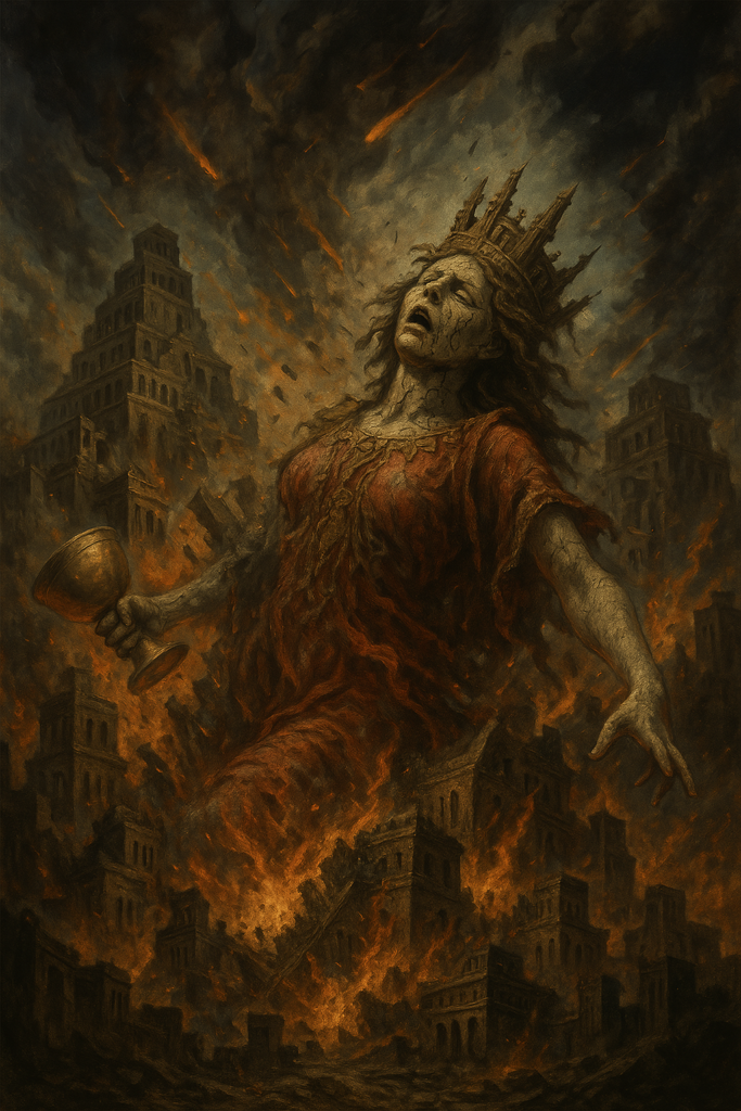 fall of Babylon and the beast