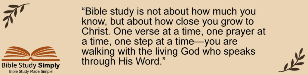 Infographic about Bible study guide for beginners.