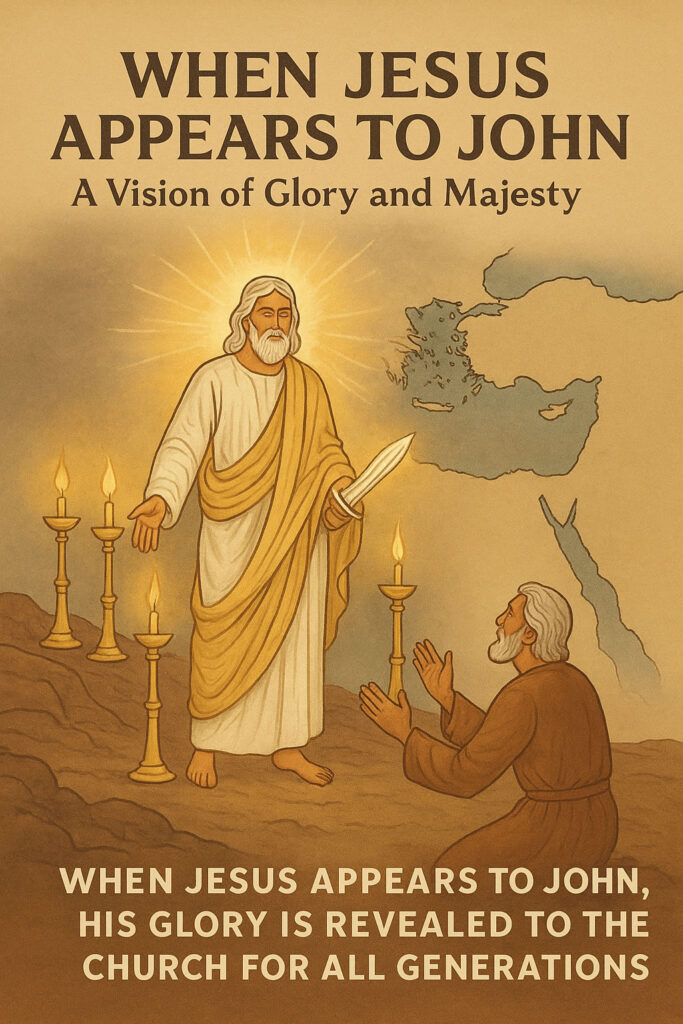 Infographic of when Jesus appears to John.