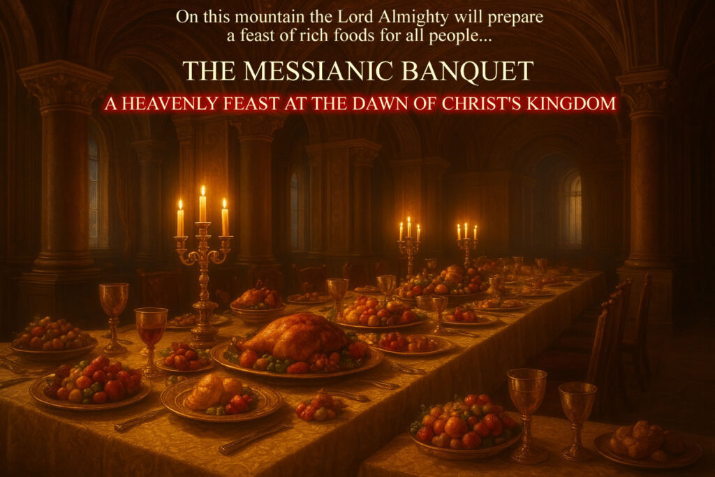 Infographic image of the messianic banquet.