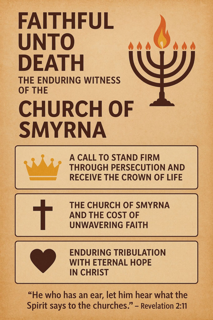 Infographic about the church in Smyrna.