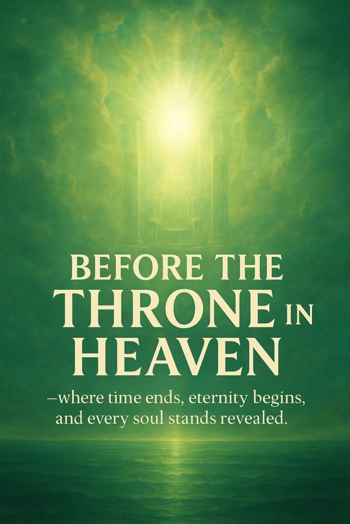 Infographic about God's throne in heaven.